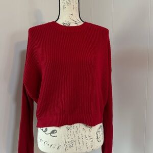 Red Hollister crewneck sweater size medium
